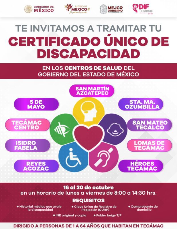 1697654795 Personas con discapacidad pueden obtener su Certificado Unico en alguno