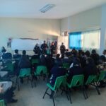 Alumnos de la Escuela Telesecundaria Francisco Villa, recibieron la conferencia