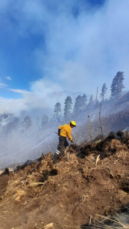 1710702704 PARQUE NACIONAL IZTA POPO Aun cuando el incendio que lleva cuatro