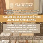 El Ayuntamiento de Capulhuac te invita al taller de
