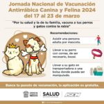 #SALUD | Vacunación Antirrábica Caninas y Felinas.