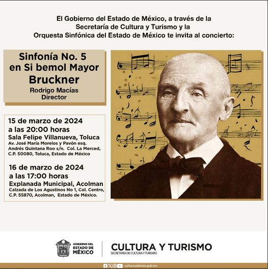 Concierto sinfónico en Toluca y Acolman: Temporada 150 de la