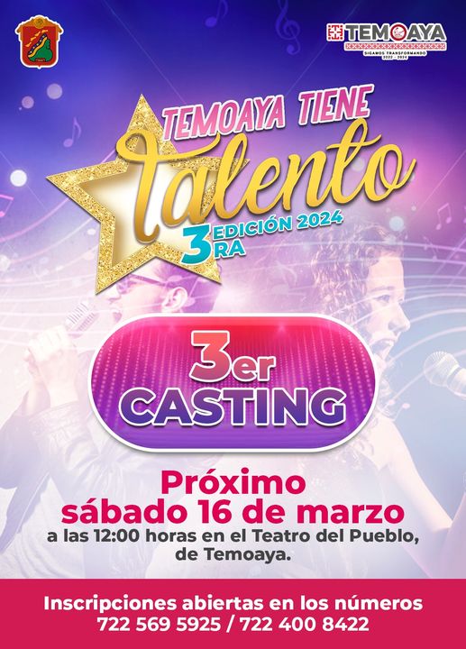 El proximo sabado se llevara a cabo el 3er casting