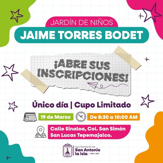 #Entérate | El Jardín de Niños “Jaime Torres Bodet” abre
