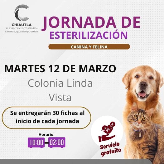 Este 12 de marzo la Jornada de Esterilizacion llega a