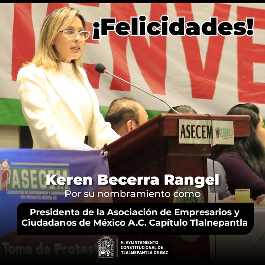 Extendemos una felicitación a Keren Becerra Rangel por su reciente nombramiento