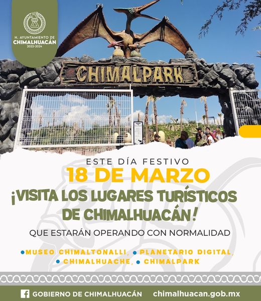 Gobierno de Chimalhuacán informa que el 18 de Marzo los