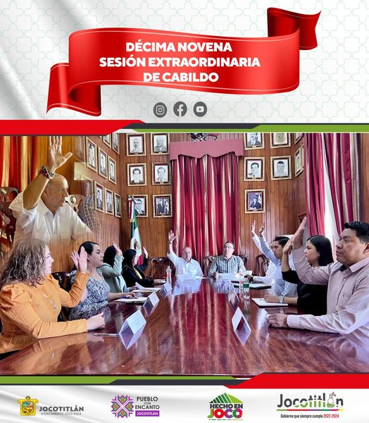 Hoy se llevó a cabo la Décima Sexta Sesión Ordinaria de Cabildo, en la cual se a