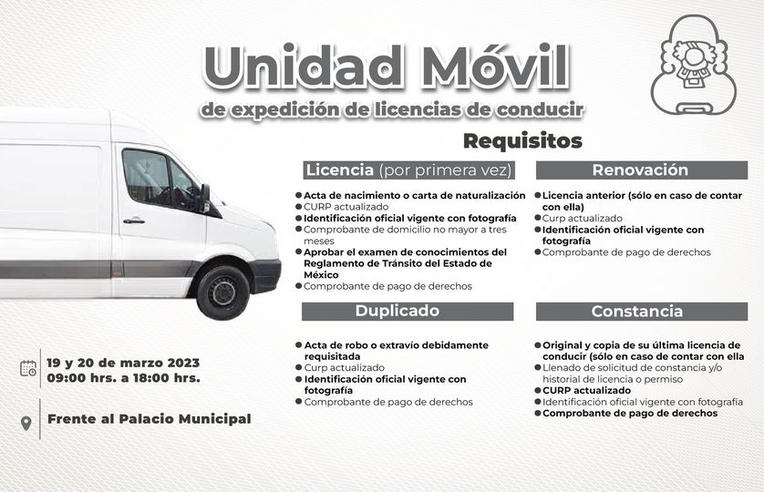 Unidad Móvil de Expedición de Licencias de Conducir
