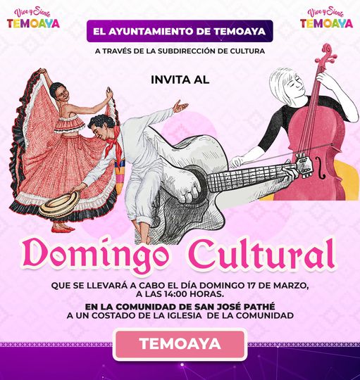 Ven a nuestro Domingo Cultural que se realizara en la