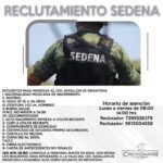 Los reclutadores de la SEDENA se encontrarán dando información del