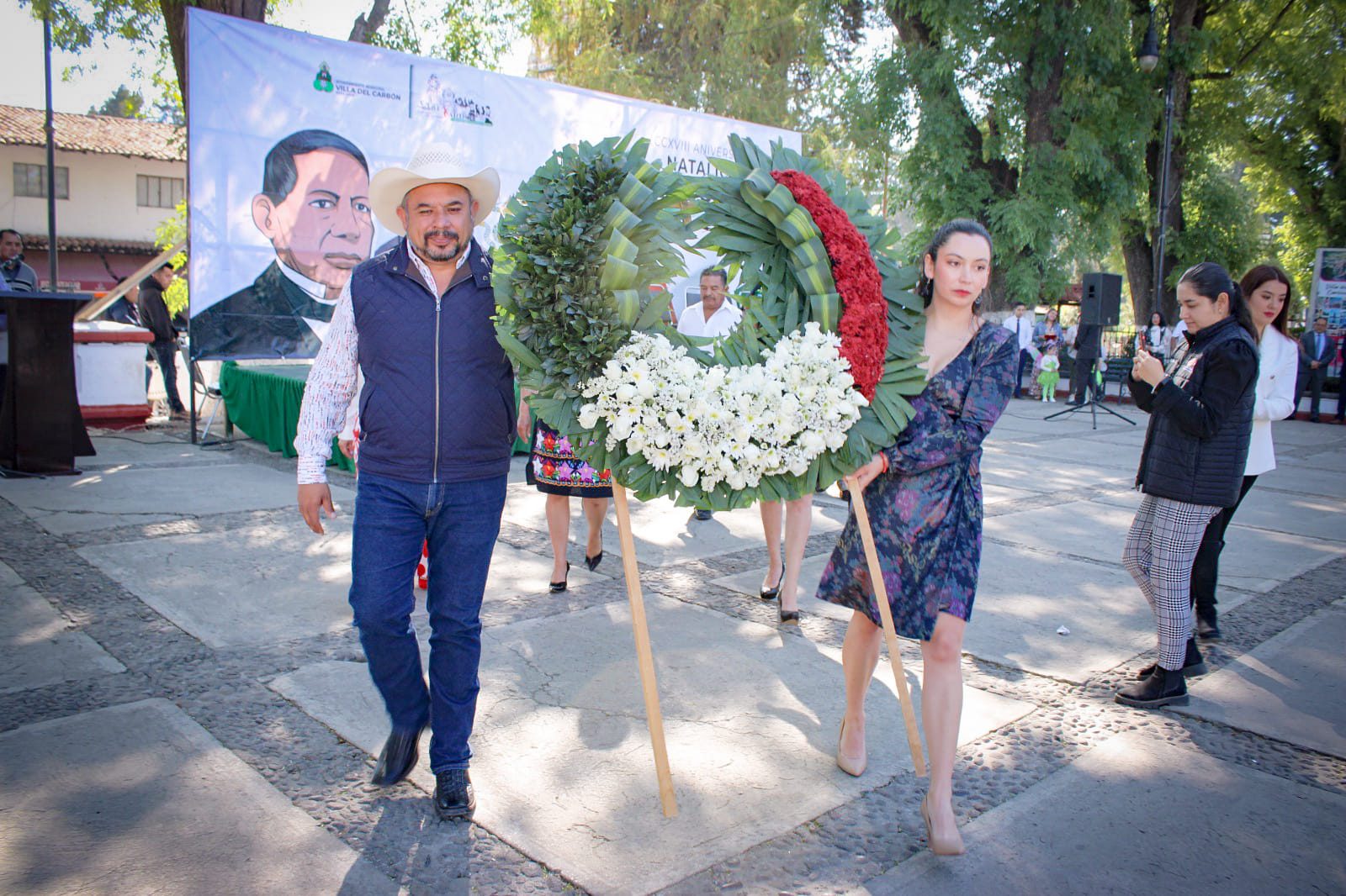 1714769501 719 Hoy en la Plaza Hidalgo se conmemoro el CCXVIII Aniversario