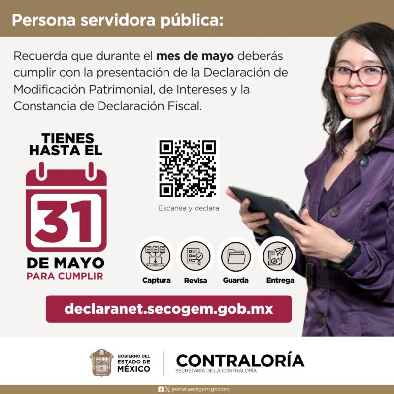 1714788165 Las personas servidoras publicas deberan presentar su DeclaracionPatrimonial y