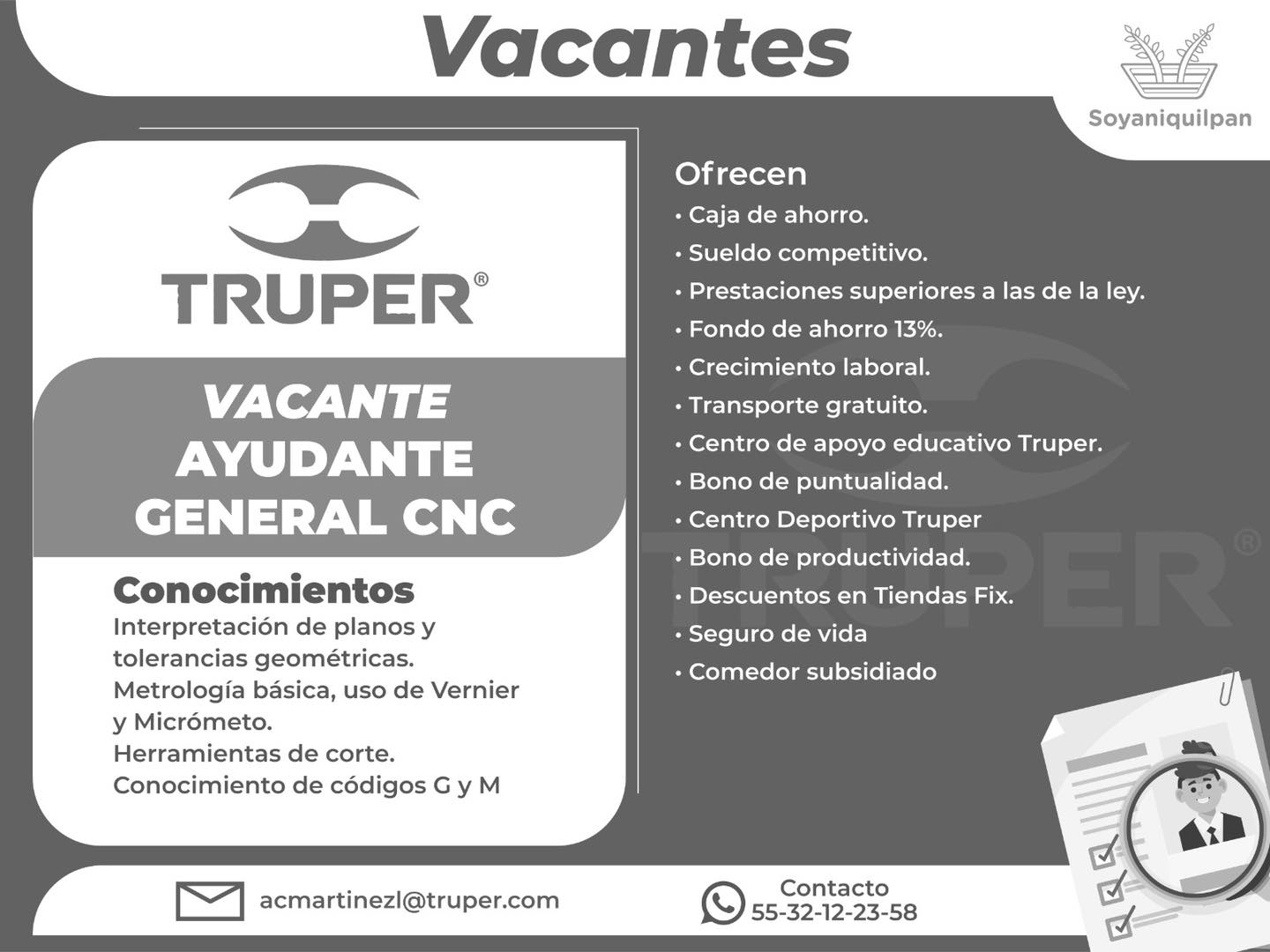 1714825989 539 La empresa Truper tiene disponibles las siguientes vacantes Si estas