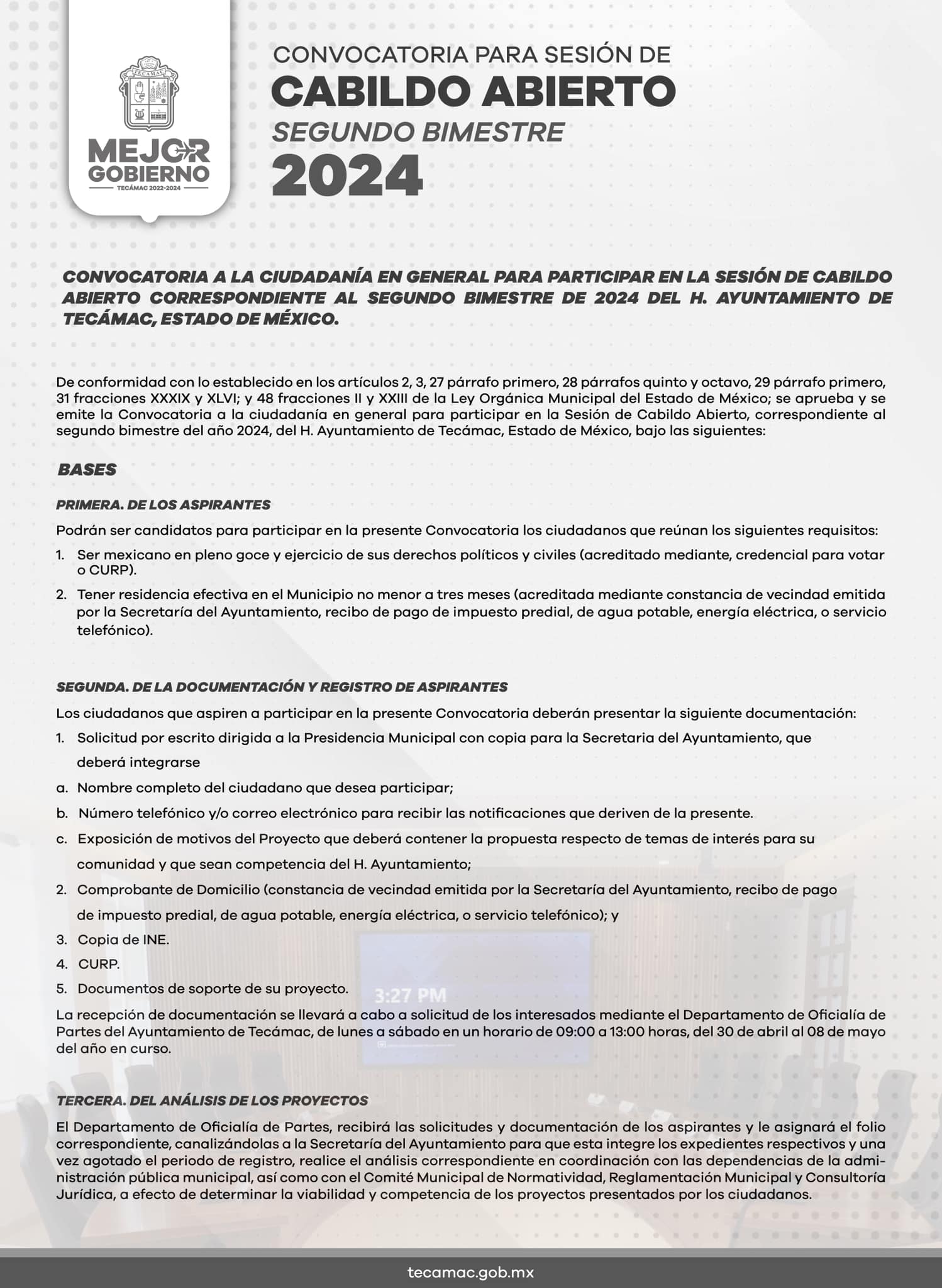 1714844063 800 Convocatoria a la Ciudadania en General para participar en la