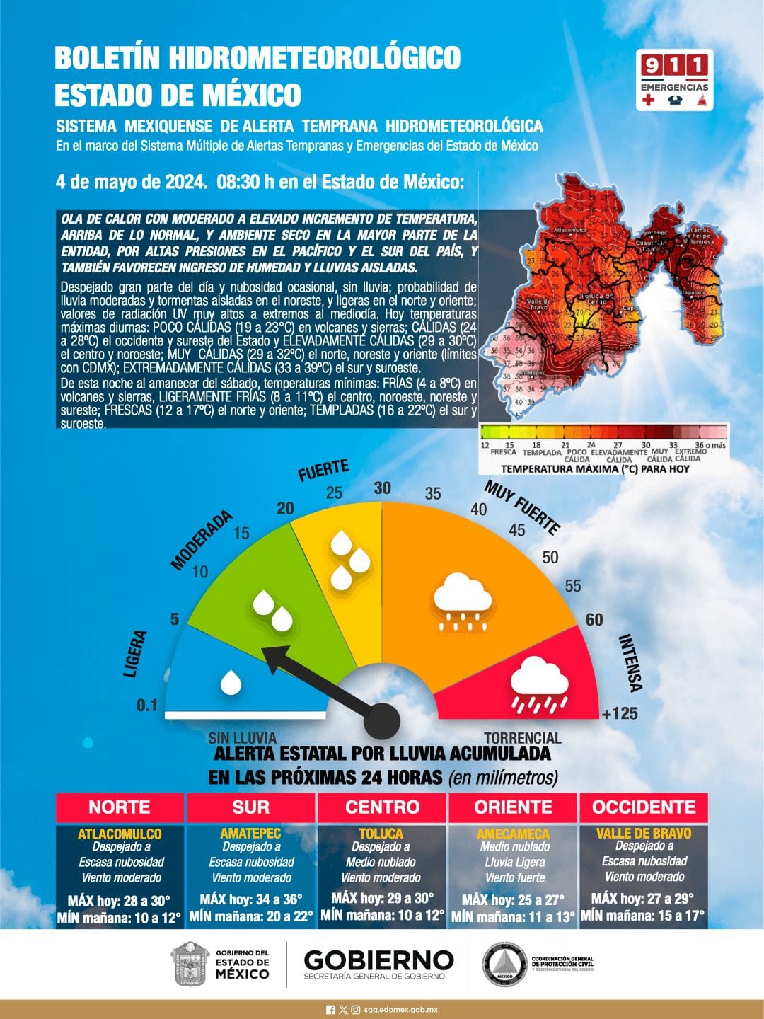 1714857839 627 ESTE SABADO EN EL ESTADO DE MEXICO OLA DE CALOR