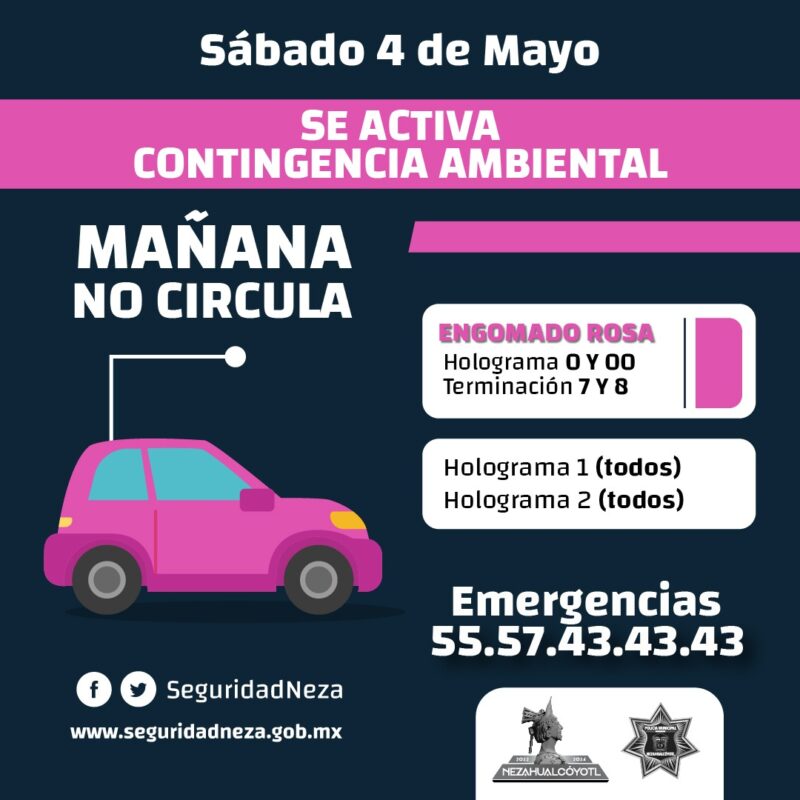 1714863561 IMPORTANTE Debido a la contingencia ambiental fase 1 Manana sabado