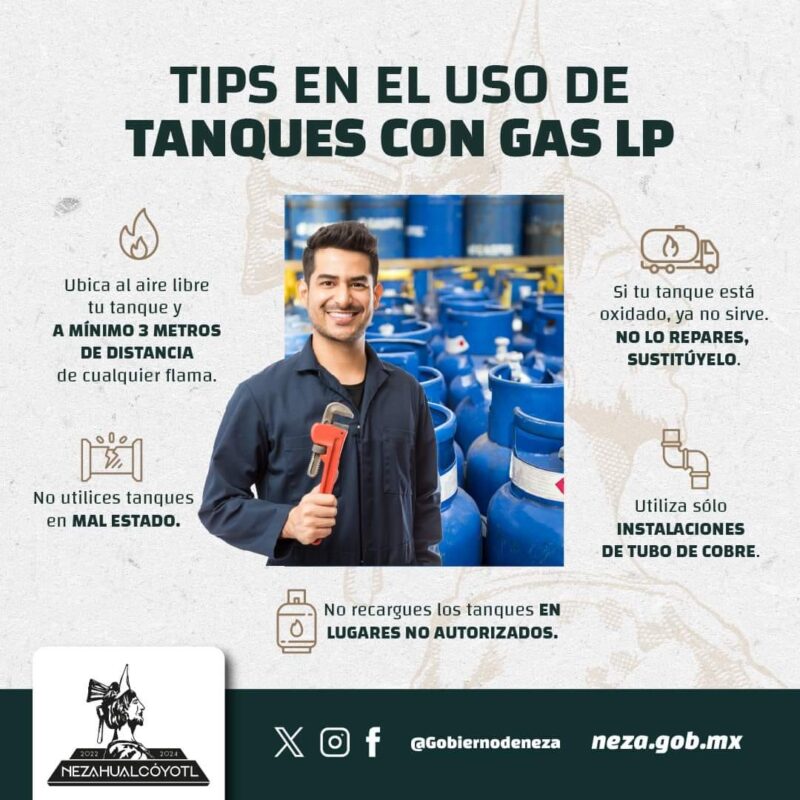 1714972203 Para el correcto manejo de tanques de GasLP ten en