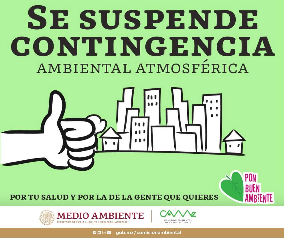 1714984122 Se suspende contingencia ambiental atmosferica por ozono en la ZMVM