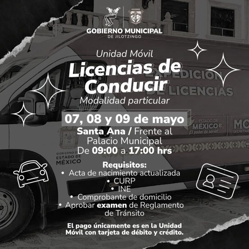 1714991270 Obten tu licencia de conducir sin salir de Jilotzingo la