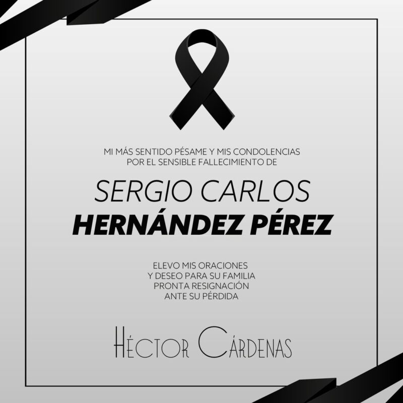 1715274173 Lamentamos el sensible fallecimiento de Sergio Carlos Hernandez Perez nos