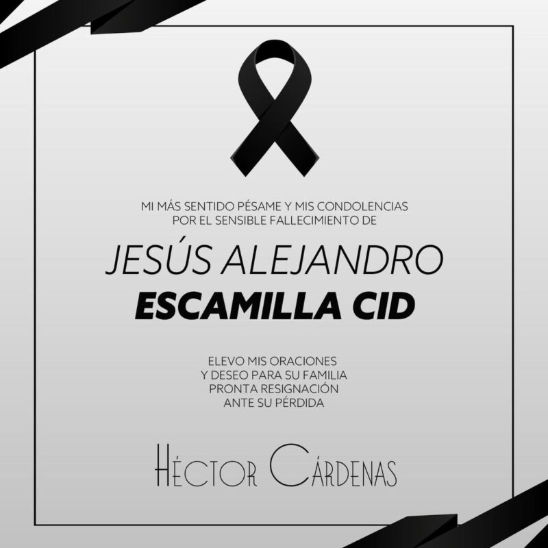 1715400629 Lamentamos el sensible fallecimiento de Jesus Alejandro Escamilla Cid nos