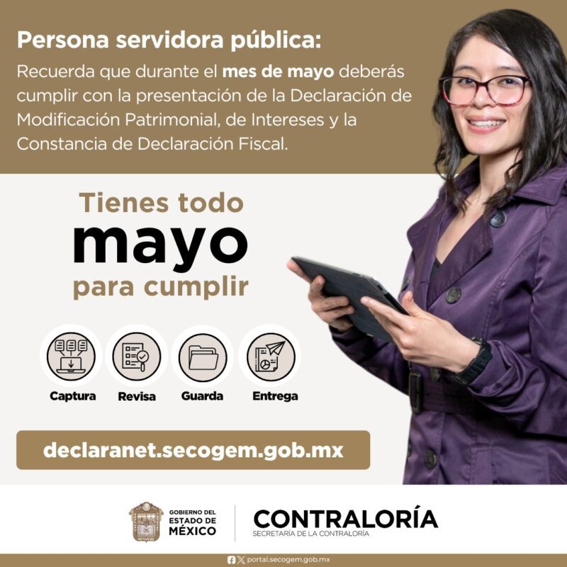 1715655630 Recuerda Todas las personas servidoras publicas del Edomex presentaremos