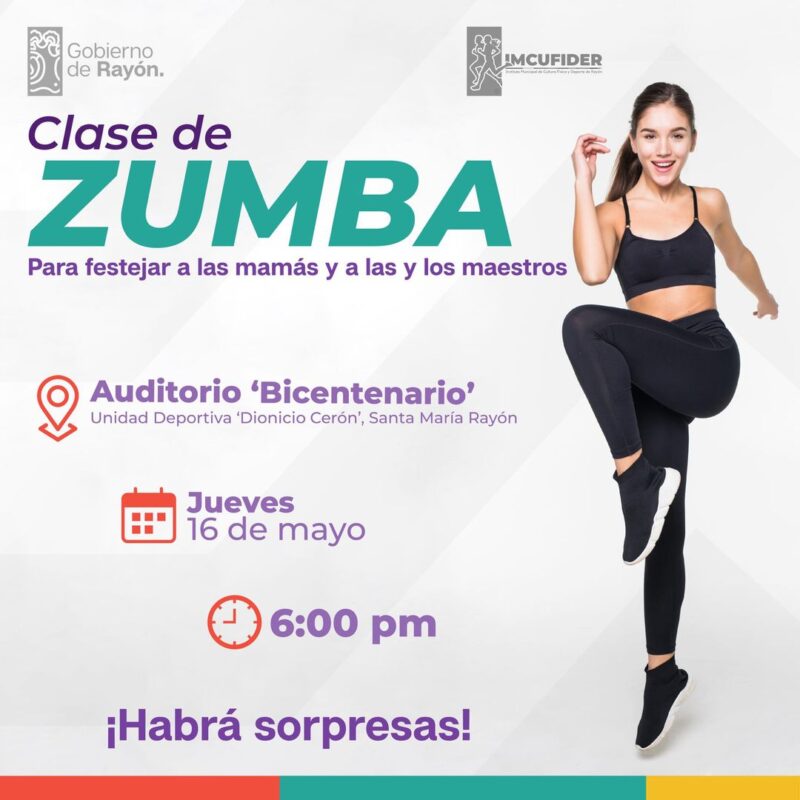 1715658632 Te esperamos a la clase de zumba para festejar a