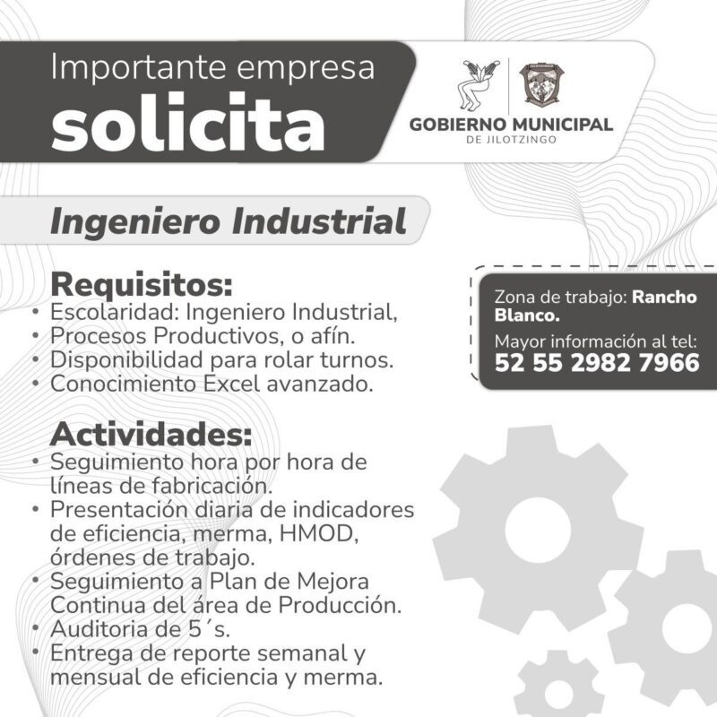 1715714759 41 ¿Estas buscando empleo Si cumples con el siguiente perfil comunicate