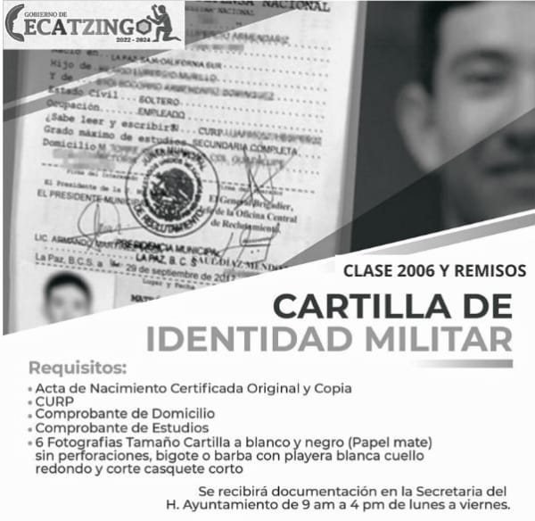 1715715529 Cartilla de identidad militar clase 2006 y remisos acude a