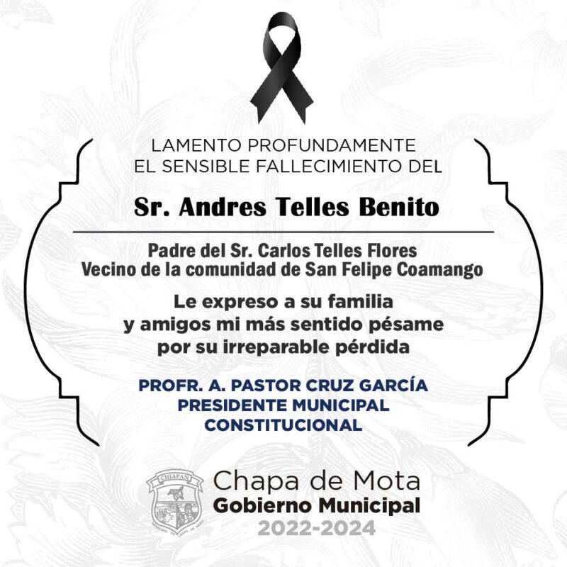 1716592348 Nuestras mas sentidas condolencias a la familia que pronto llegue