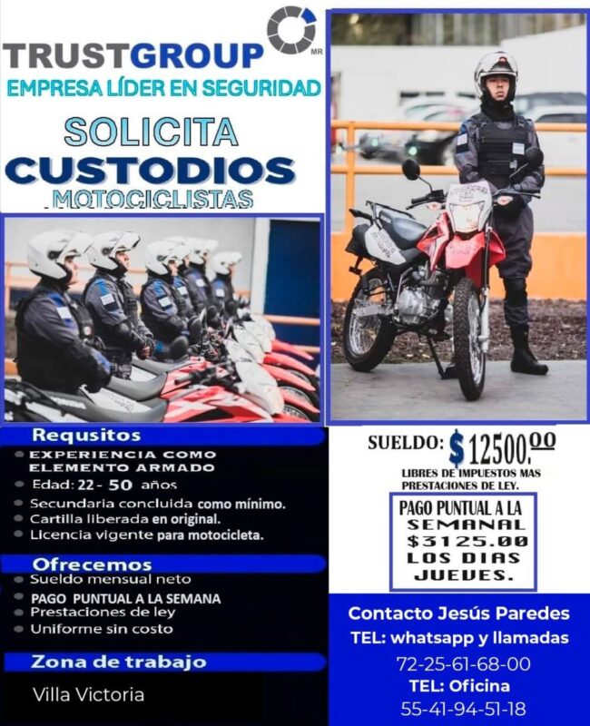 1716594761 Oportunidad laboralTRUSTGROUP empresa en seguridad solicita custodios consu scaled