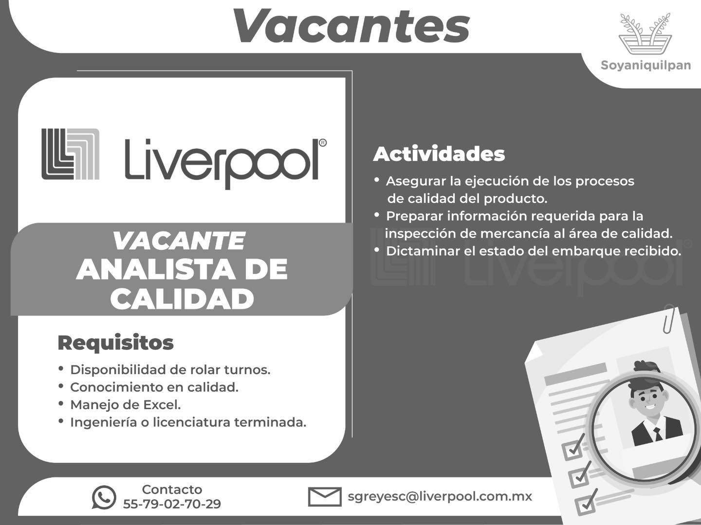 1716597876 497 La empresa Liverpool esta ofertando las siguientes vacantes Si estas