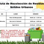 Te compartimos la ruta para la recolección de Residuos Sólidos