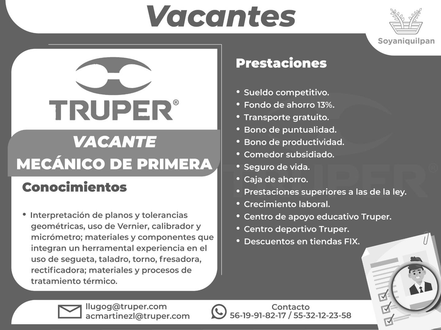 1716652402 562 La empresa Truper tiene disponibles las siguientes vacantes Si estas