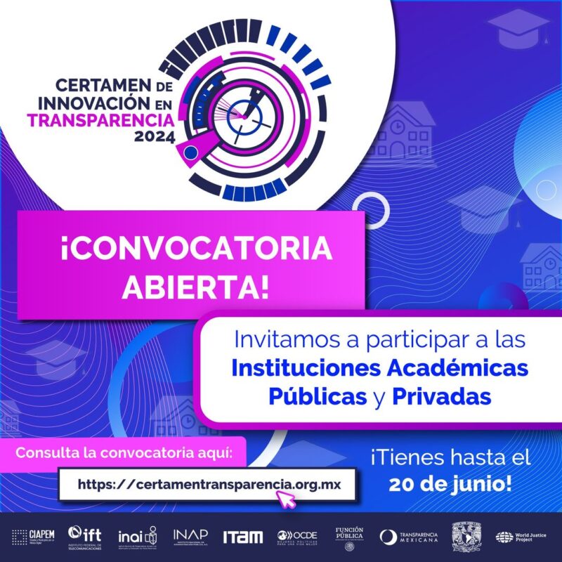 1716847958 836 Transparencia Certamen de Innovacion en Transparencia 2024 ¡Participa ¡Con