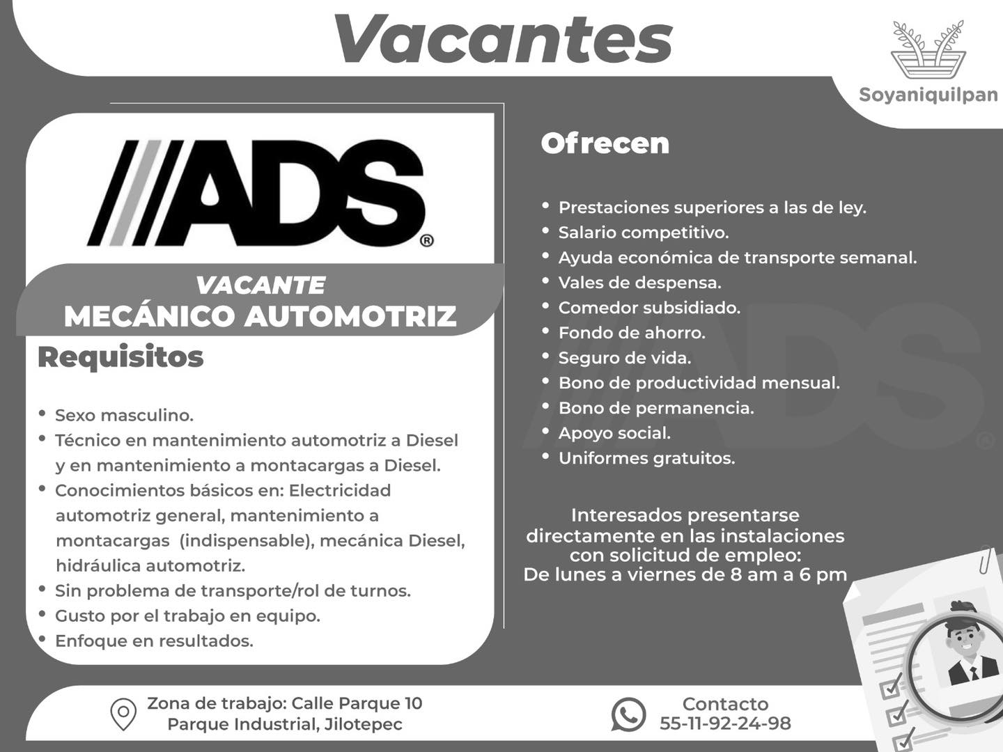 1716869200 909 La empresa ADS tiene disponibles las siguientes vacantes Si estas