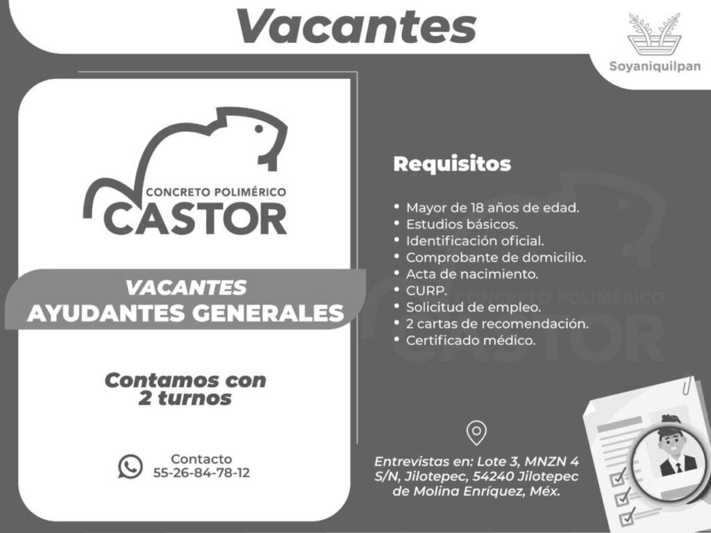 1716923382 La empresa concreto polimerico Castor tiene disponible la siguiente vacante scaled