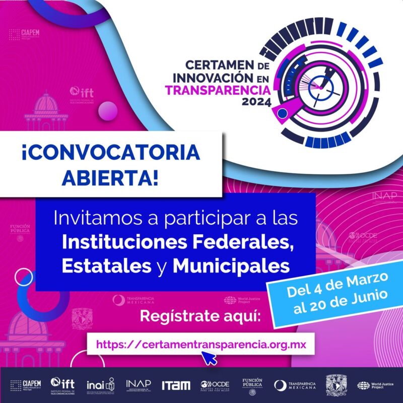 1717010522 533 Transparencia Certamen de Innovacion en Transparencia 2024 ¡Participa ¡Con