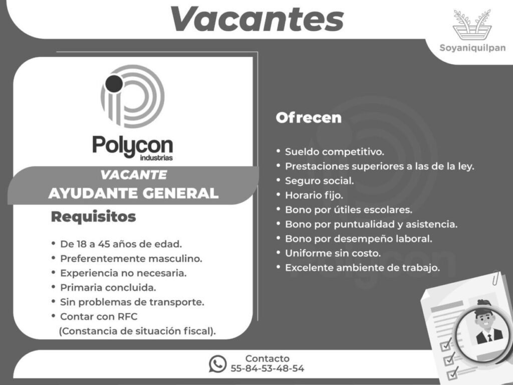 1717013684 La empresa Polycon industrias esta ofertando la siguiente vacante Si scaled