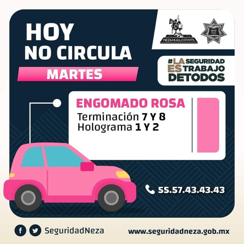 1717015361 Te recordamos que Hoy Martes aplica el programa HoyNoCircula a