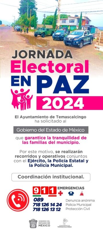 1717031199 JORNADA ELECTORAL EN PAZ 2024