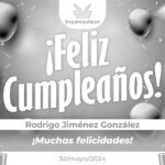 Extendemos una felicitación a nuestro compañero Rodrigo Jiménez González con