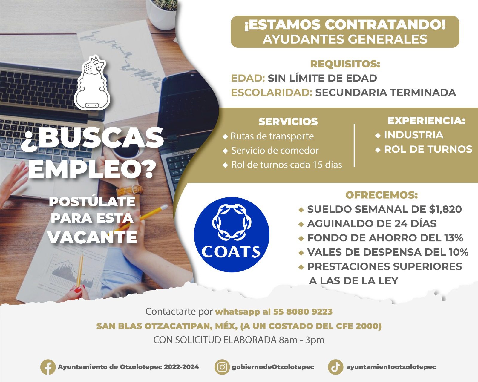 1717123068 138 Vacante Empleo FomentoAlEmpleo Otzolotepec