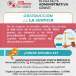 Los servidores públicos que cometen obstrucción de la justicia incurren