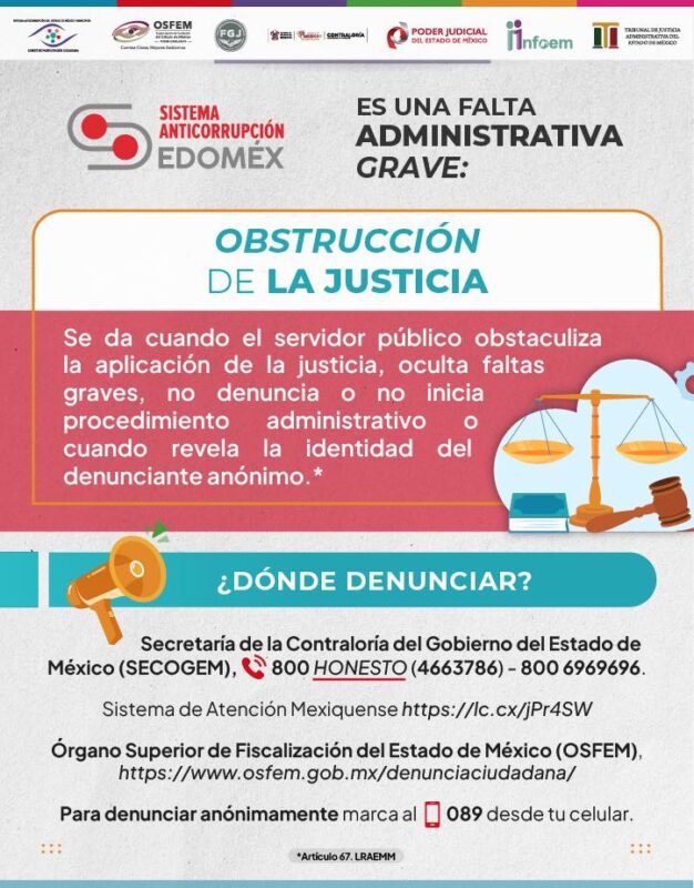 1717123669 Los servidores publicos que cometen obstruccion de la justicia incurren