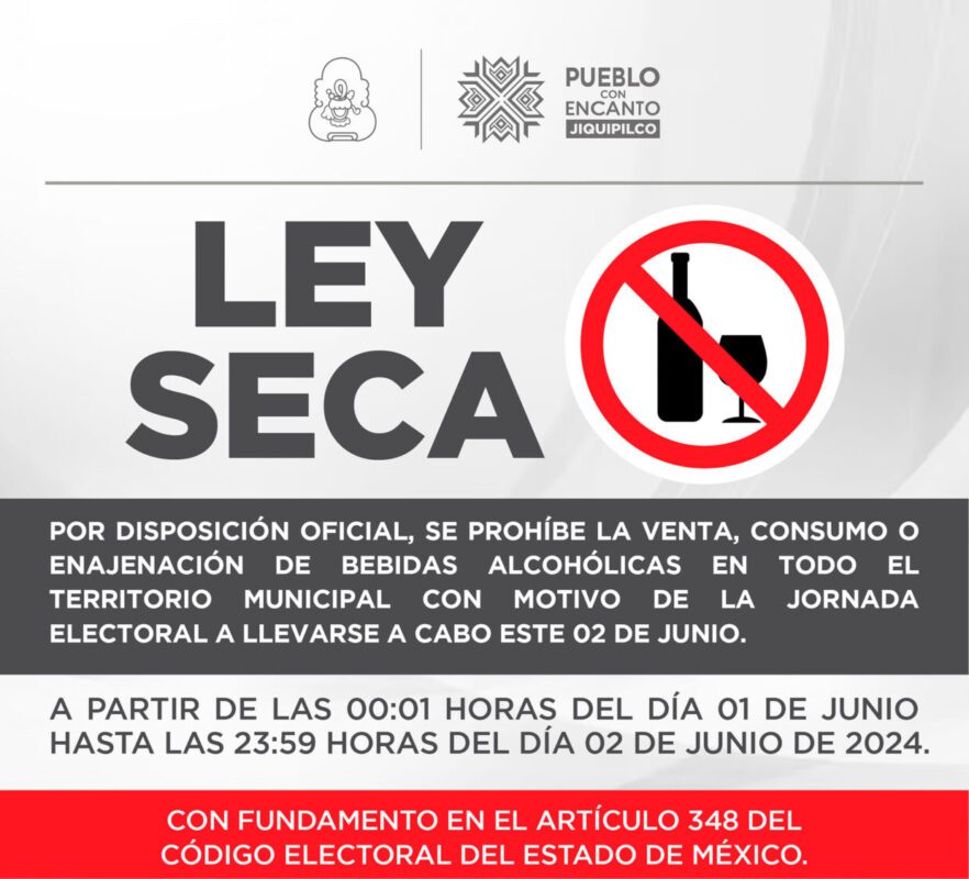 1717124927 Por disposicion oficial se aplicara la LEY SECA en todo scaled