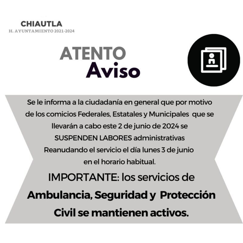 1717206342 Atento aviso a la ciudadania