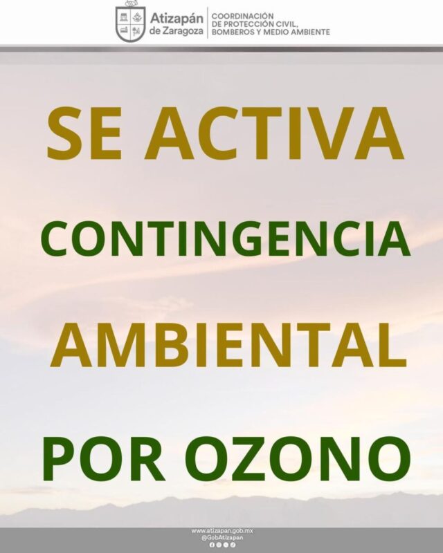 Alerta Se activa la continencia ambiental atmosférica por ozono en el Valle de M