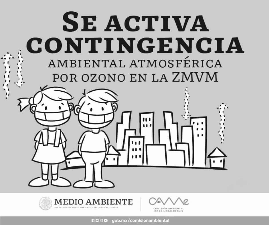 #COMUNICADO | ¡Se activa contingencia ambiental en el #ValleDeMéxico! La Comisió